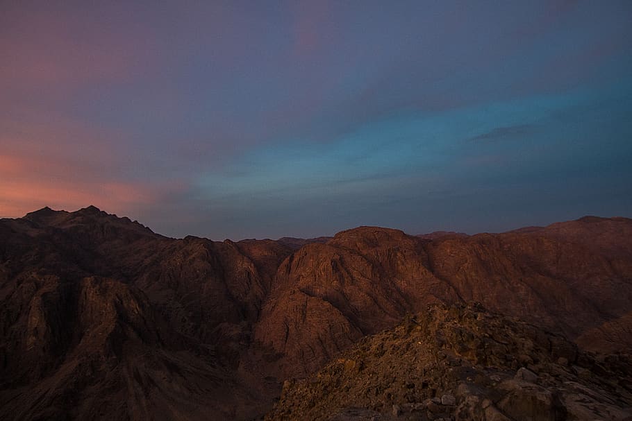 egypt, jabal mousa, sky, mountain, scenics - nature, environment HD wallpaper