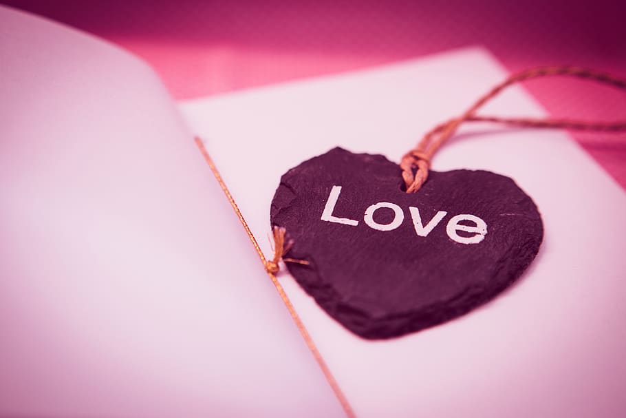 Love Pendant Necklace, art, bookmark, heart, shape, positive emotion, HD wallpaper