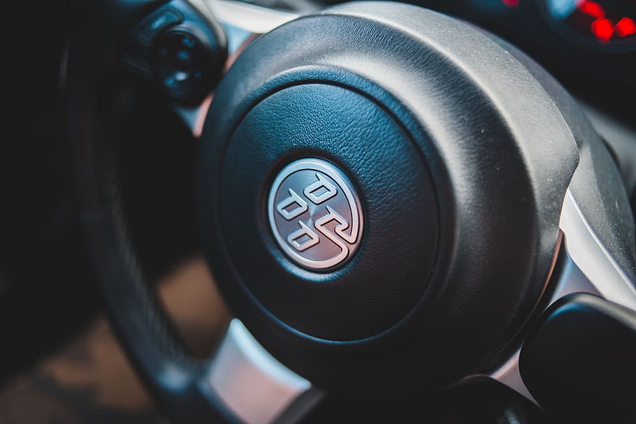black and gray steering wheel, technology, close-up, camera - photographic equipment HD wallpaper