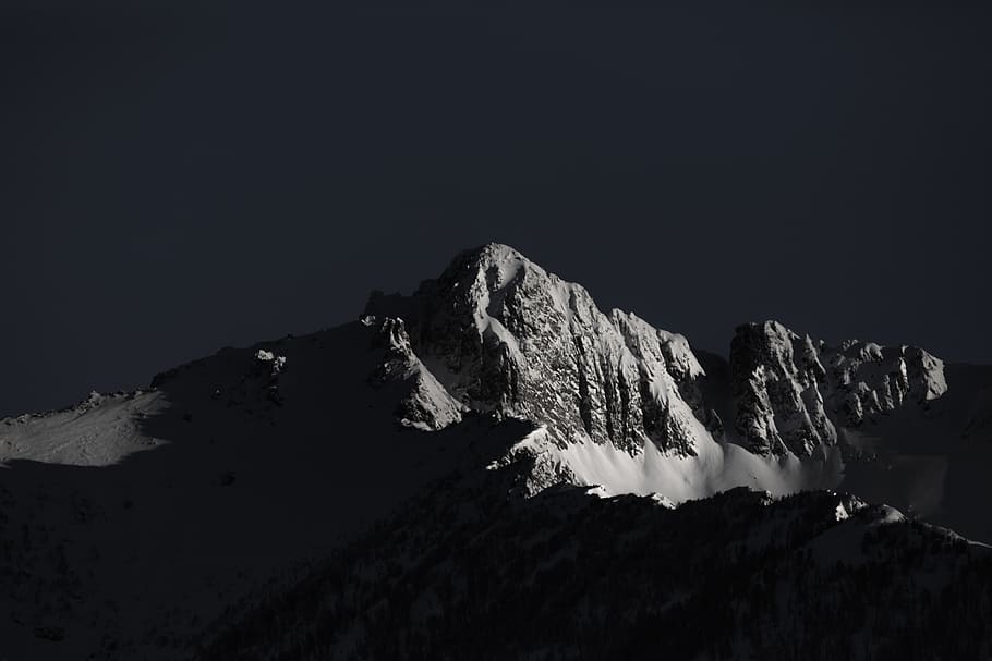 outdoors, nature, mountain, mountain range, peak, astronomy HD wallpaper