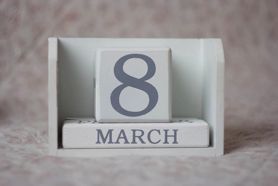 White Wooden Cube, calendar, conceptual, data, date, design, equipment HD wallpaper