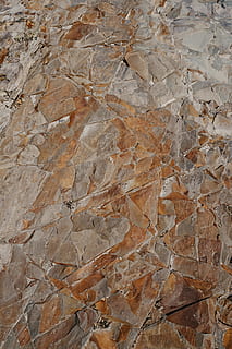 brown and gray concrete frame, flagstone, slate, floor, texture HD wallpaper