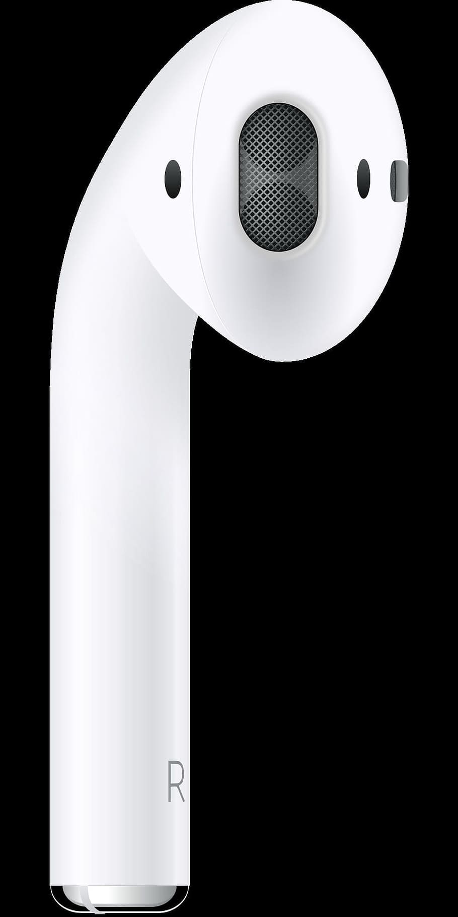 White Airpod, apple, audio, close-up, design, device, display HD wallpaper