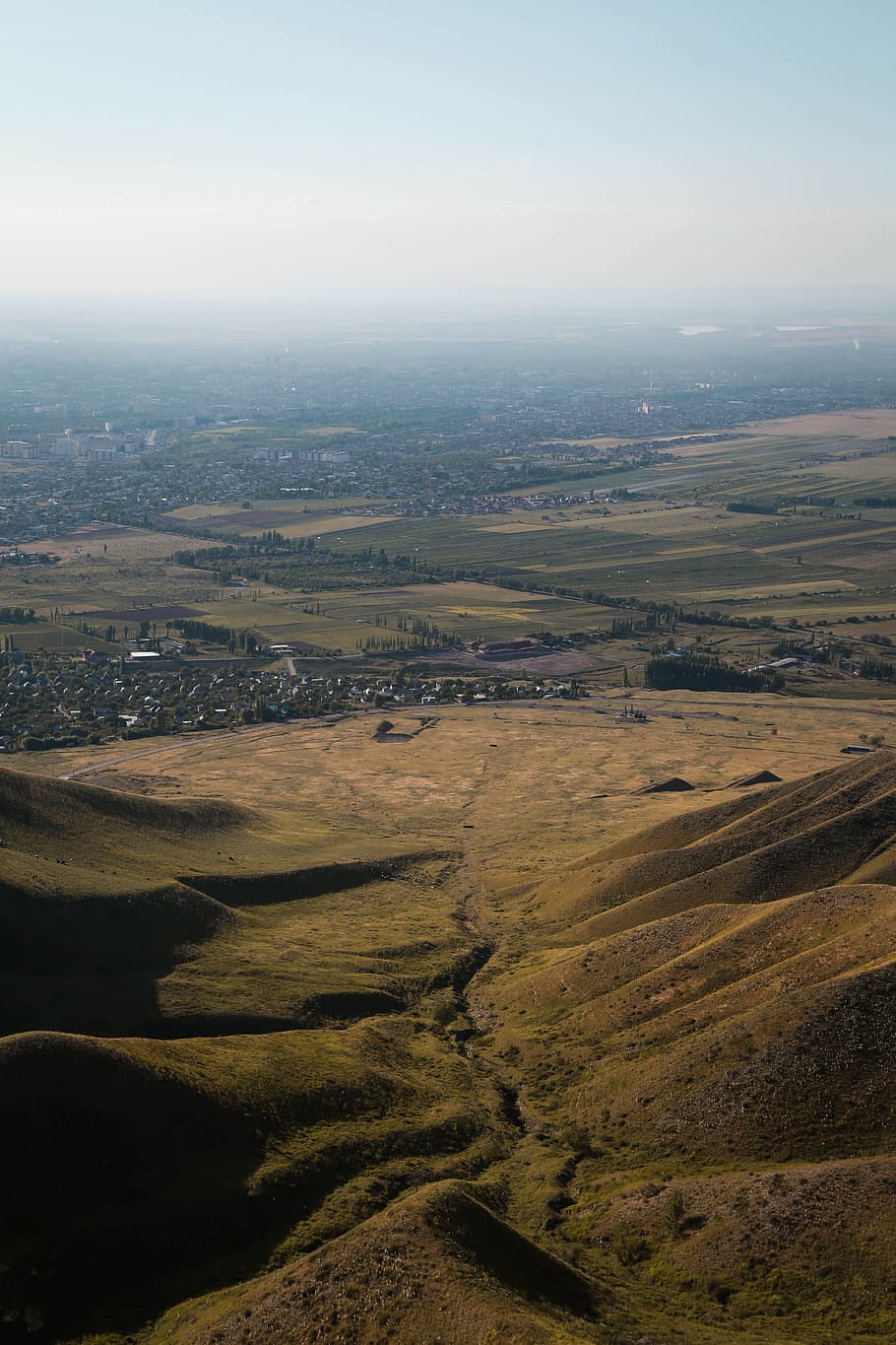 Aerial Photography of Mountain, bird's eye view, daylight, environment HD wallpaper