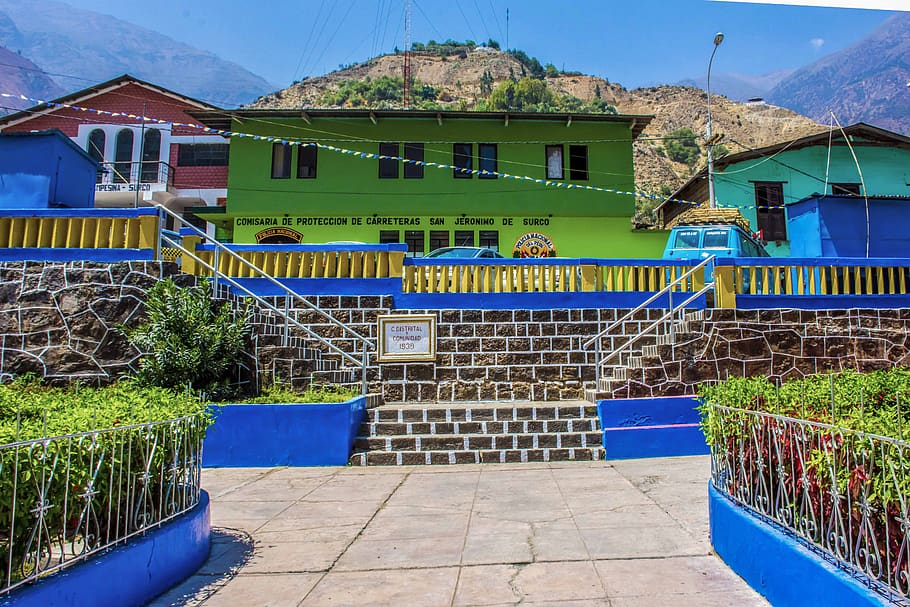 san jeronimo de surco, peru, architecture, lime, sky, heritage HD wallpaper