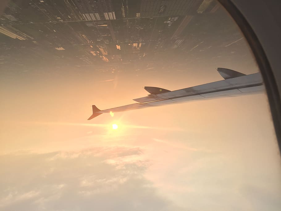 thailand, bangkok, sky, sunset, flying, air vehicle, airplane HD wallpaper