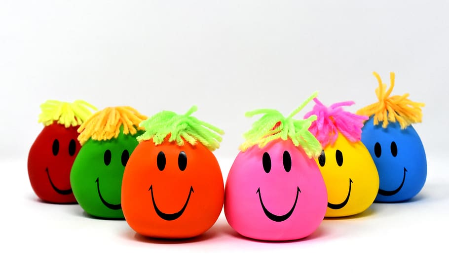 anti-stress balls, funny troop, smilies stress reduction, knead