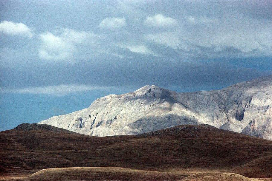 turkey, blue, terrain, analog, filmphotography, mountain, anatolia HD wallpaper