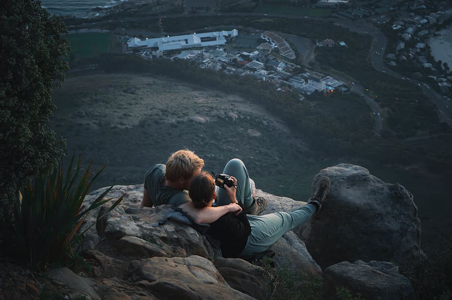 two person sitting on rocks, human, people, photographer, south africa HD wallpaper