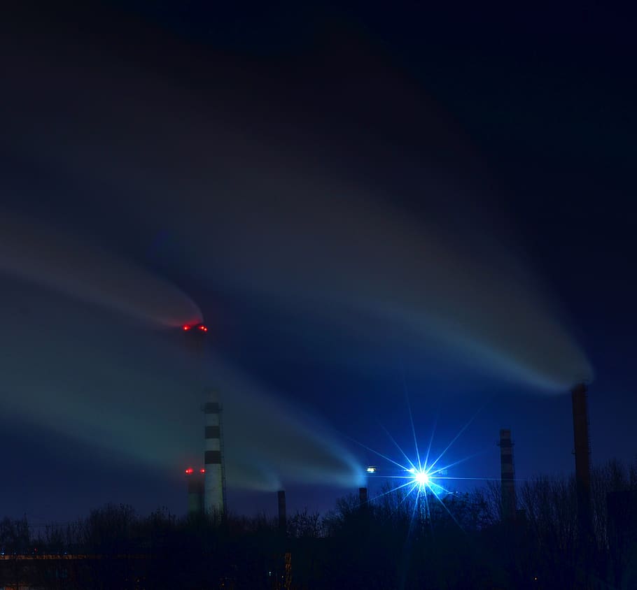 white and red lighthouse, lighting, flare, nature, outdoors, led HD wallpaper