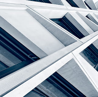 facade, concrete, window, diagonal, precast, architecture, abstract HD wallpaper