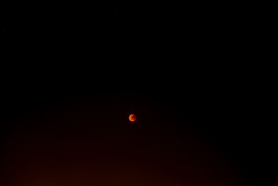 blood moon, night, eclipse, outer space, universe, astronomy HD wallpaper