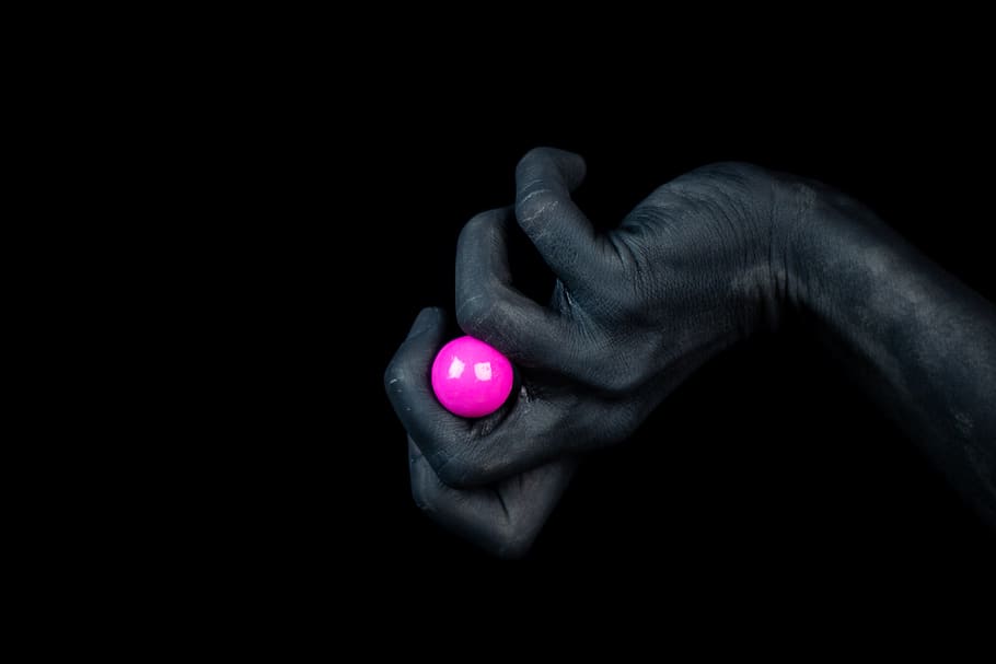 right human hand, one person, black background, studio shot, human body part HD wallpaper