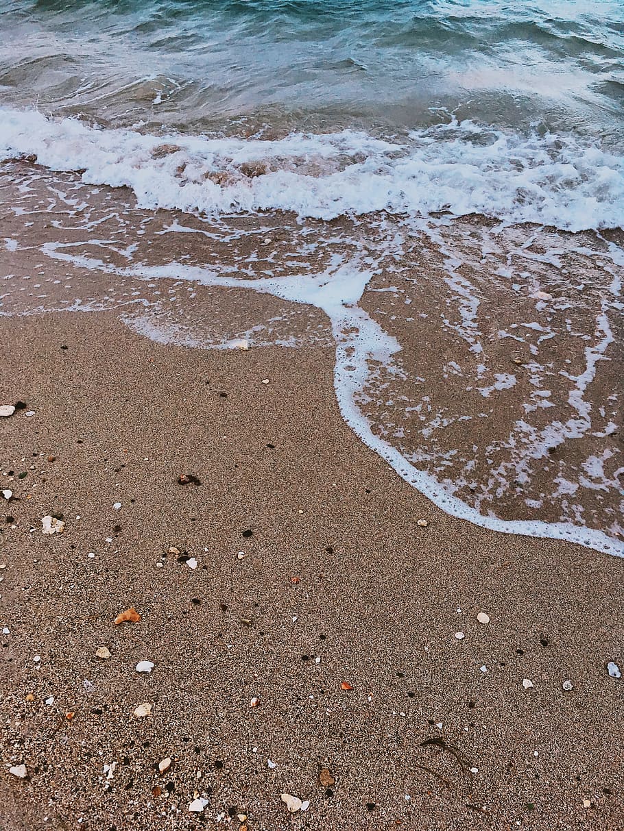 guantánamo bay, waves, water, sand, ocean, cuba, nature, beach, HD wallpaper