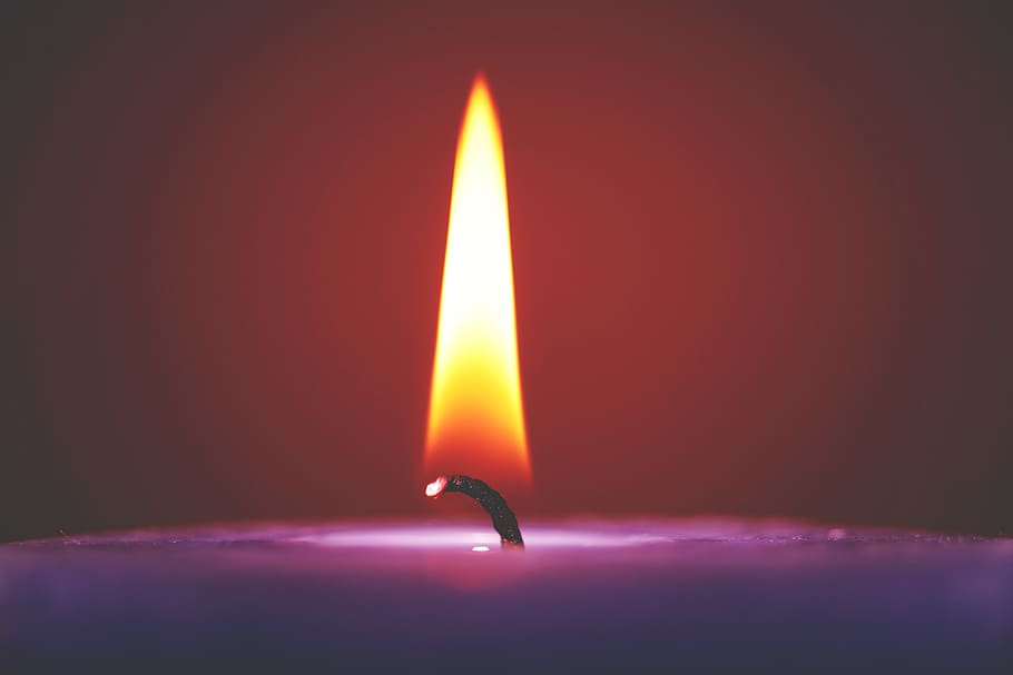 candle, light, fire, flame, dark, night, burning, heat - temperature HD wallpaper