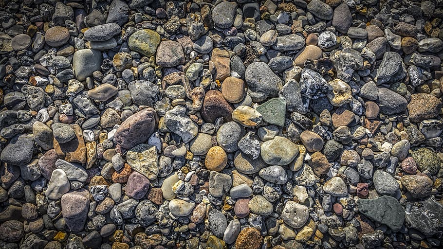 stones, pebbles, background, texture, nature, steinig, pattern HD wallpaper