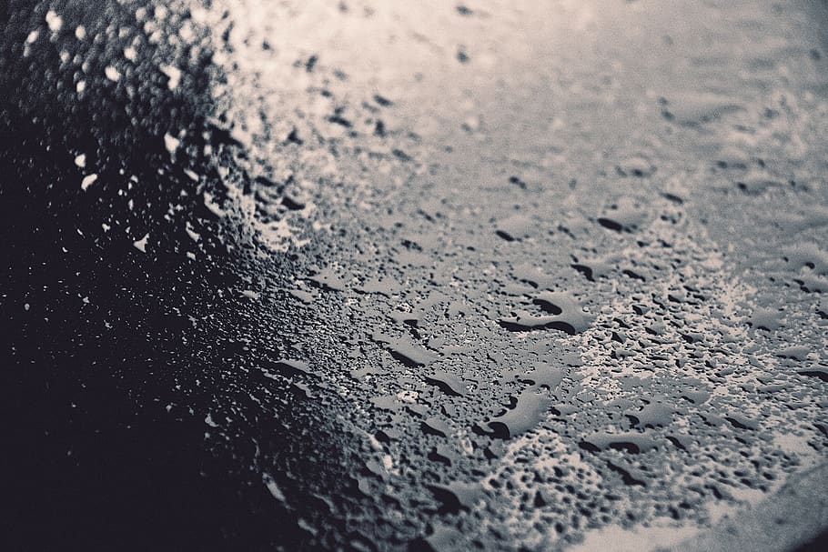 blacktop, water, wet, rain, drop, selective focus, no people HD wallpaper