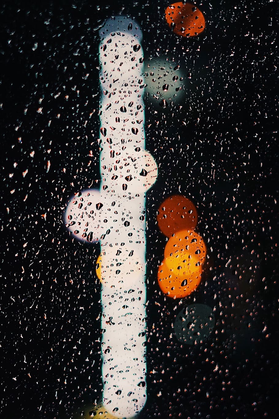 bokeh photography of water droplets, light, unique, neon, night HD wallpaper