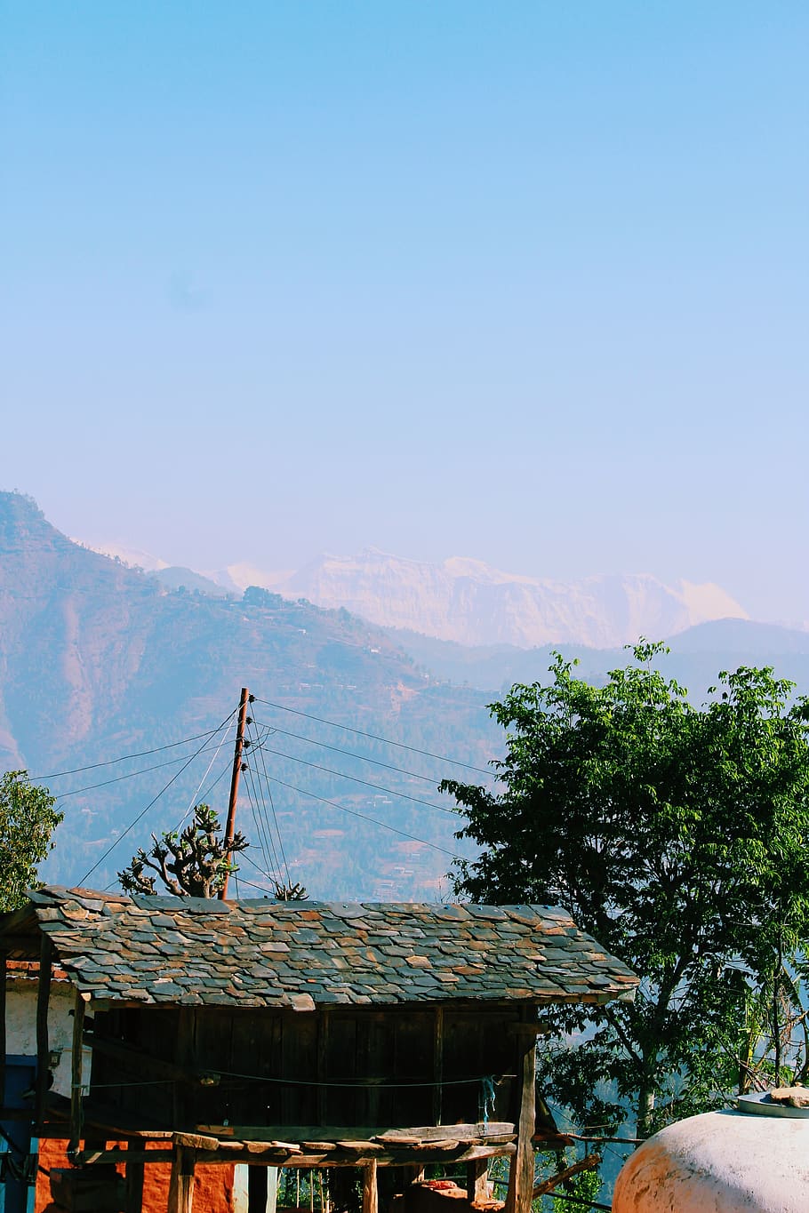 nepal, architecture, built structure, tree, sky, plant, building exterior HD wallpaper