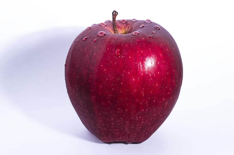 apple, red, fruit, crop, food, dessert, fresh, healthy eating HD wallpaper