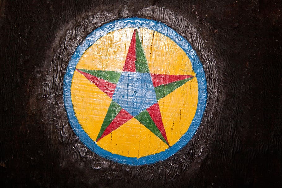 paint, painted, star, texture, art, painting, close-up, multi colored HD wallpaper