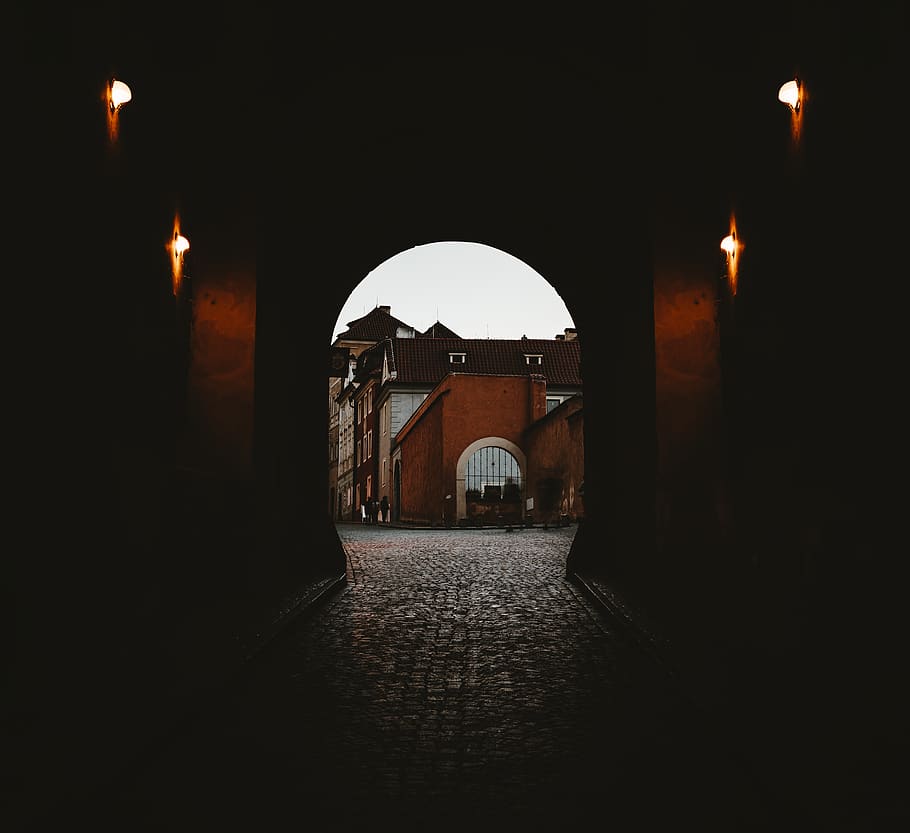 Dark Tunnel, arch, architecture, built structure, no people, building exterior HD wallpaper