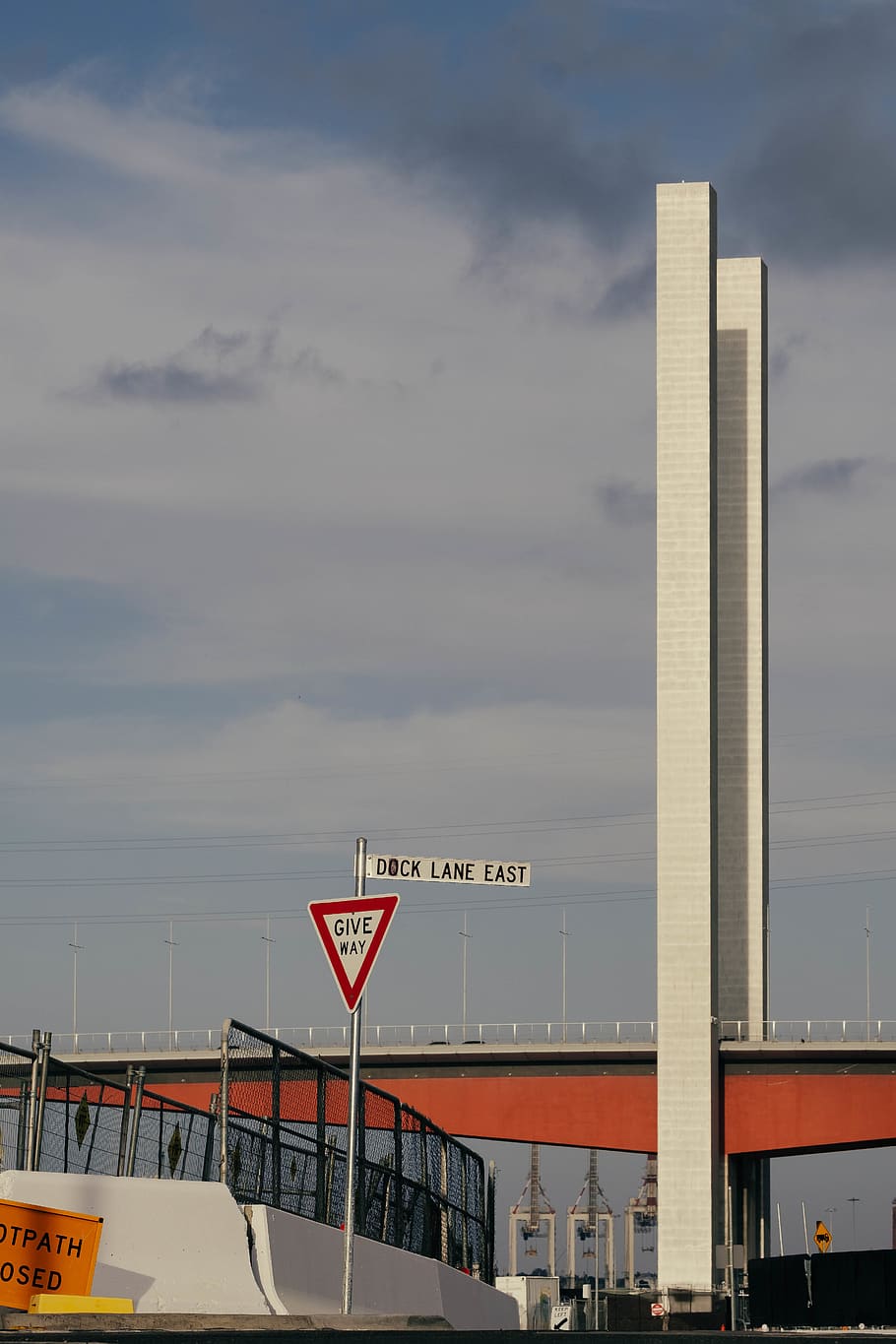 white and red bridge under gray clouds, architecture, tower, building HD wallpaper