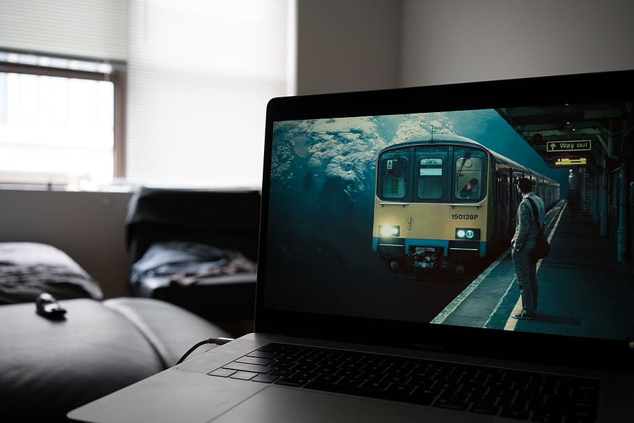 black and gray laptop computer, pc, electronics, person, human HD wallpaper