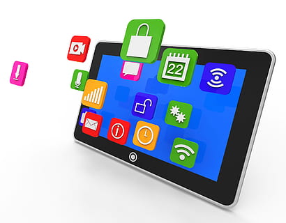 Social Media Tablet Meaning News Feed And Application, application software HD wallpaper