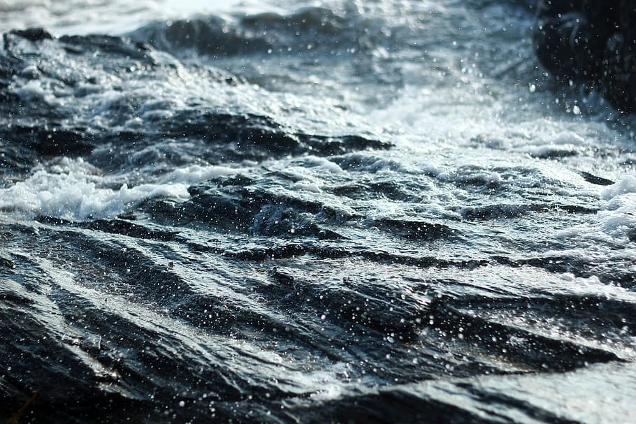 ocean waves, motion, water, sea, aquatic sport, surfing, beauty in nature HD wallpaper
