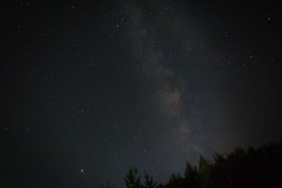 milky way at night, star - space, astronomy, beauty in nature HD wallpaper