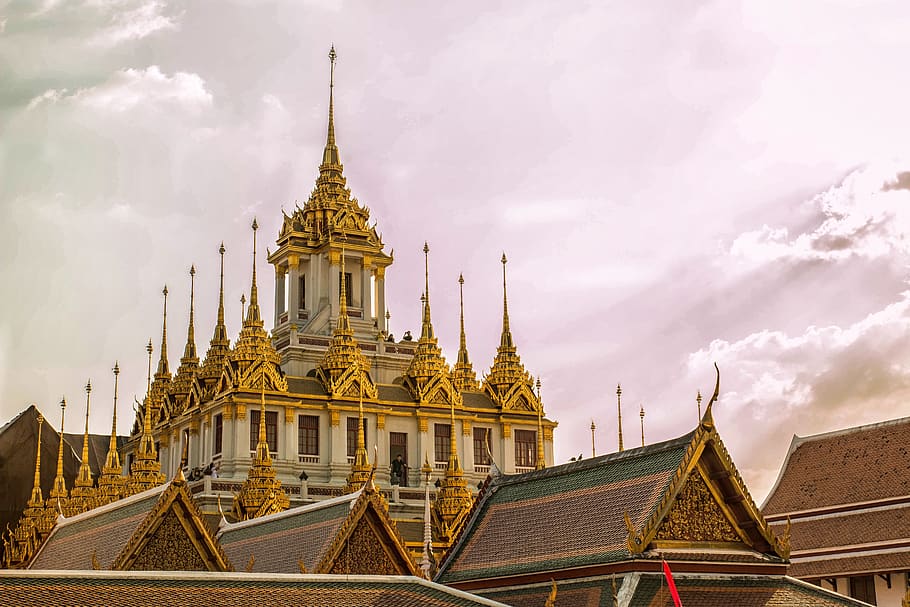 bangkok, thailand, wat ratchanatda school, sightseeing, famous place in thailand HD wallpaper