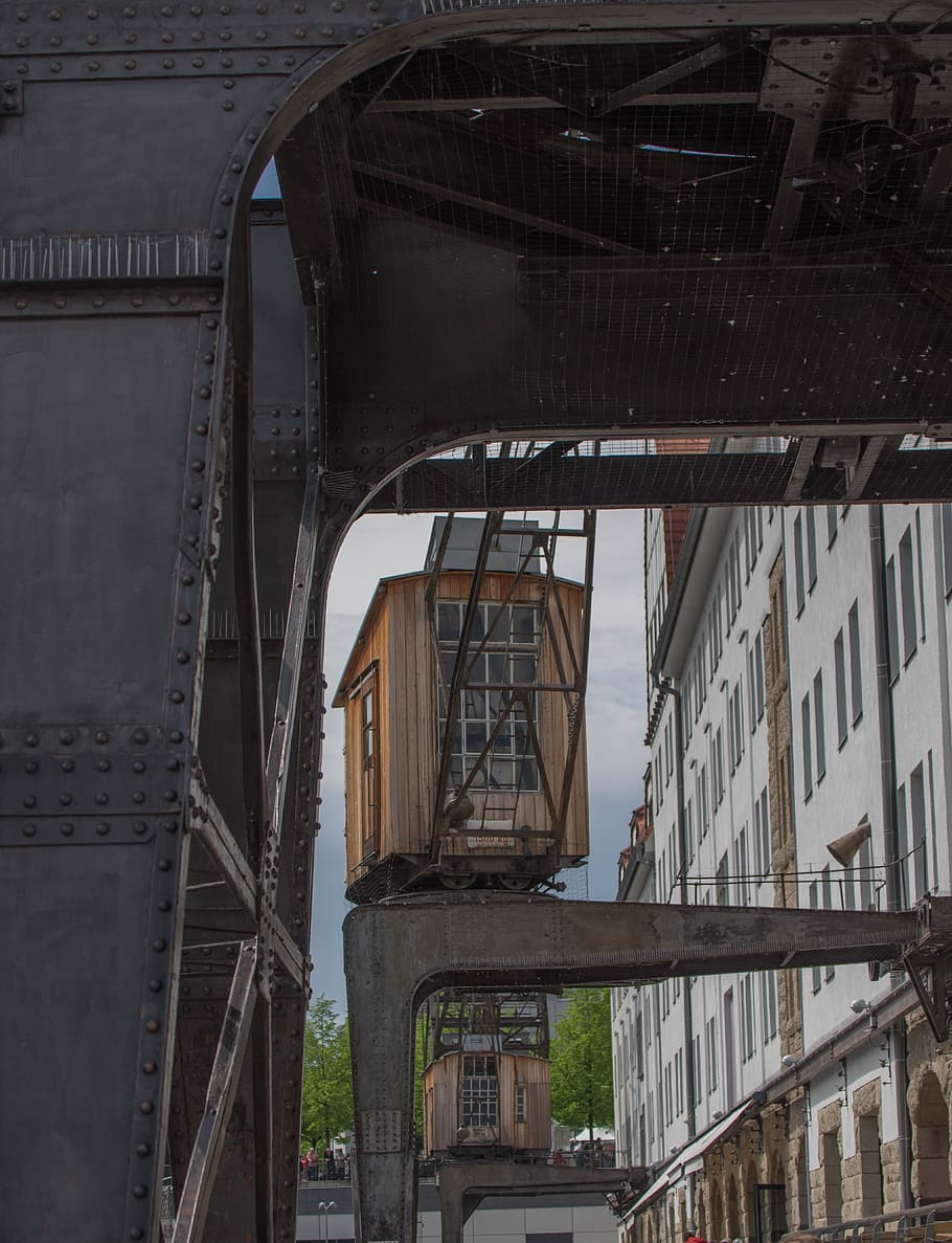 crane, technology, industry, port, steel, metal, load lifter HD wallpaper