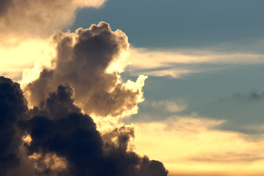 cloud - sky, beauty in nature, scenics - nature, sunset, tranquility HD wallpaper