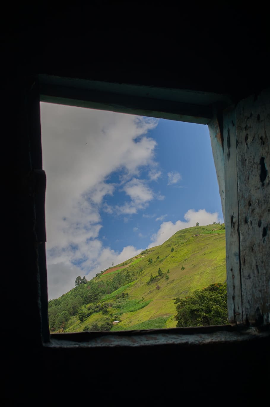 nature, window, landscape, mountain, high, height, cloud - sky HD wallpaper