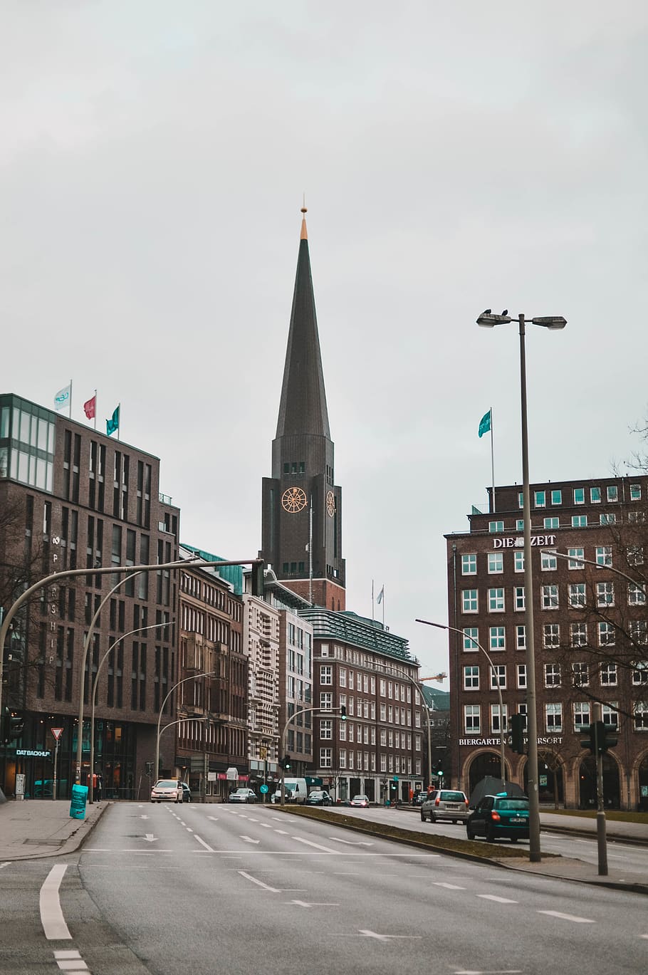 tower clock beside road during daytime, building, architecture HD wallpaper