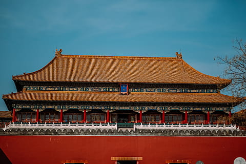 brown and red Temple, architecture, building, housing, monastery HD wallpaper