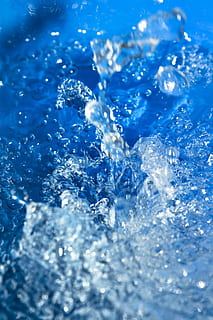 water, splash, background, bath, blue, bubble, clean, clear HD wallpaper