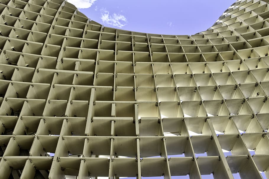 beige architectural design, building, spain, seville, hardware HD wallpaper