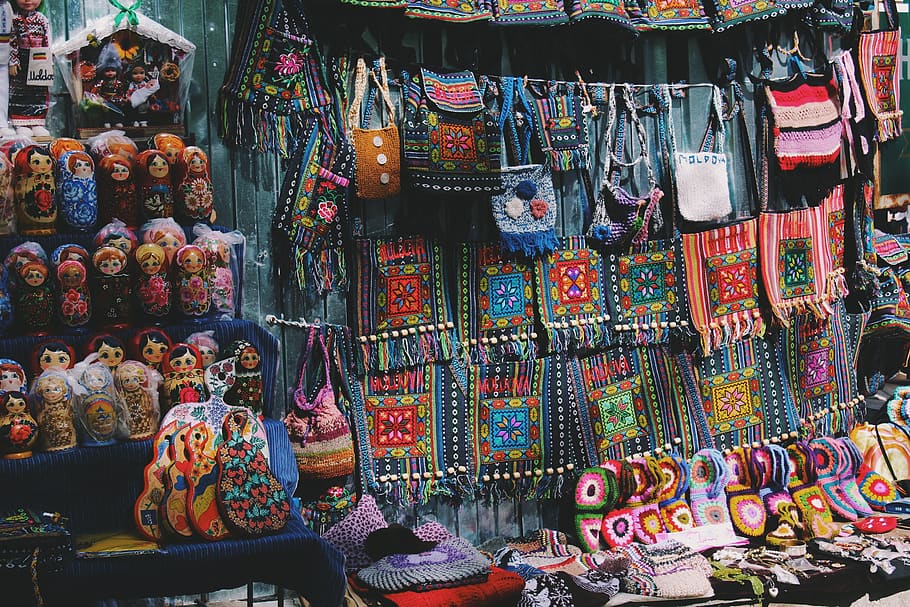 assorted-color crossboy bag, for sale, large group of objects HD wallpaper