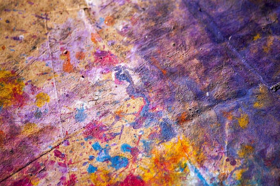 Colorful Paint Splatter Background, texture, grunge, abstract
