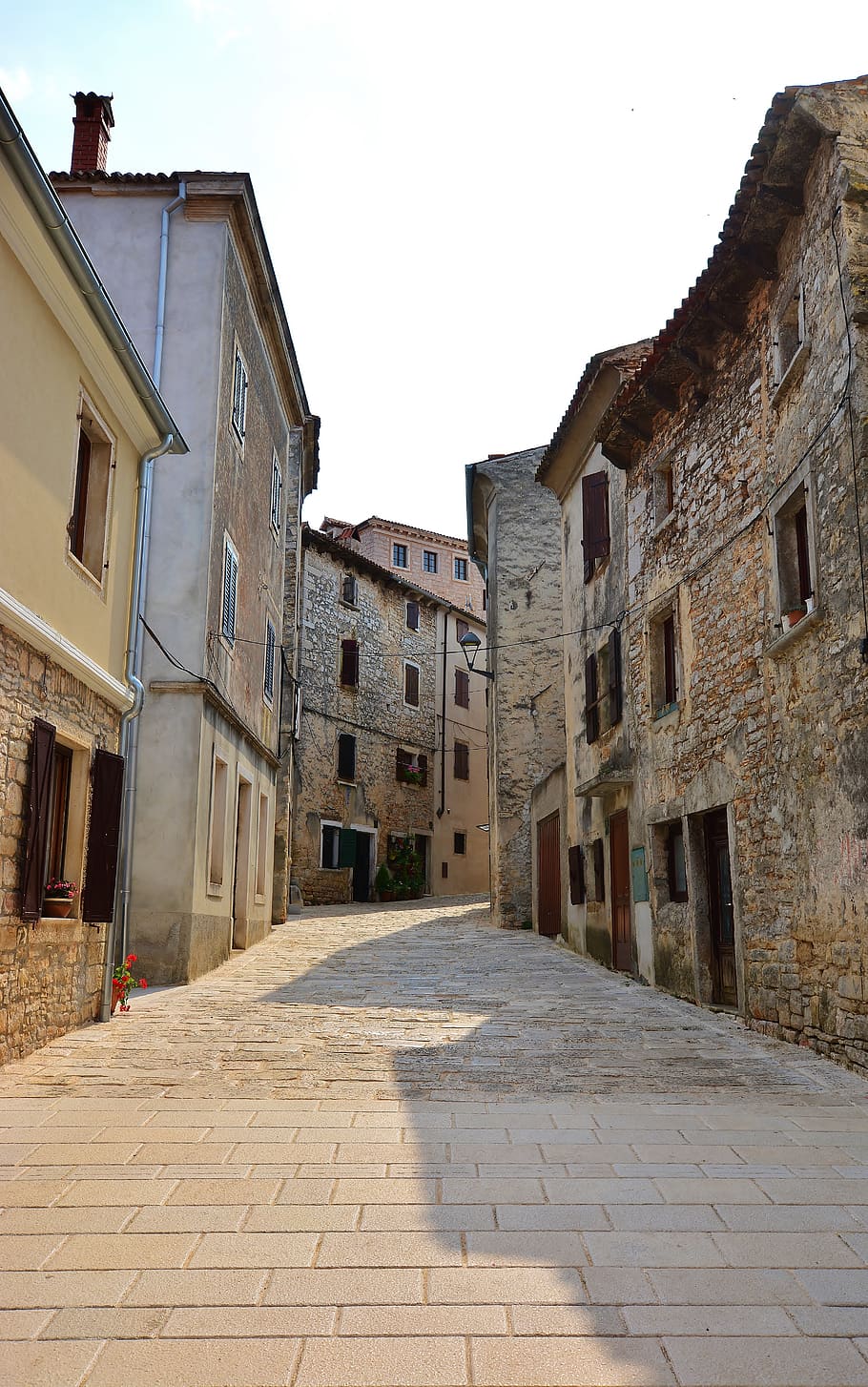 istria, old town, antiquity, road, building exterior, architecture, HD wallpaper