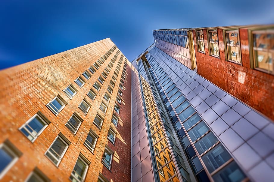 skyscraper, hamburg, architecture, building, city, facade, modern HD wallpaper
