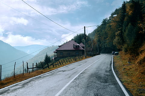 romania, sky, landscape, view, high, village, poor, people HD wallpaper