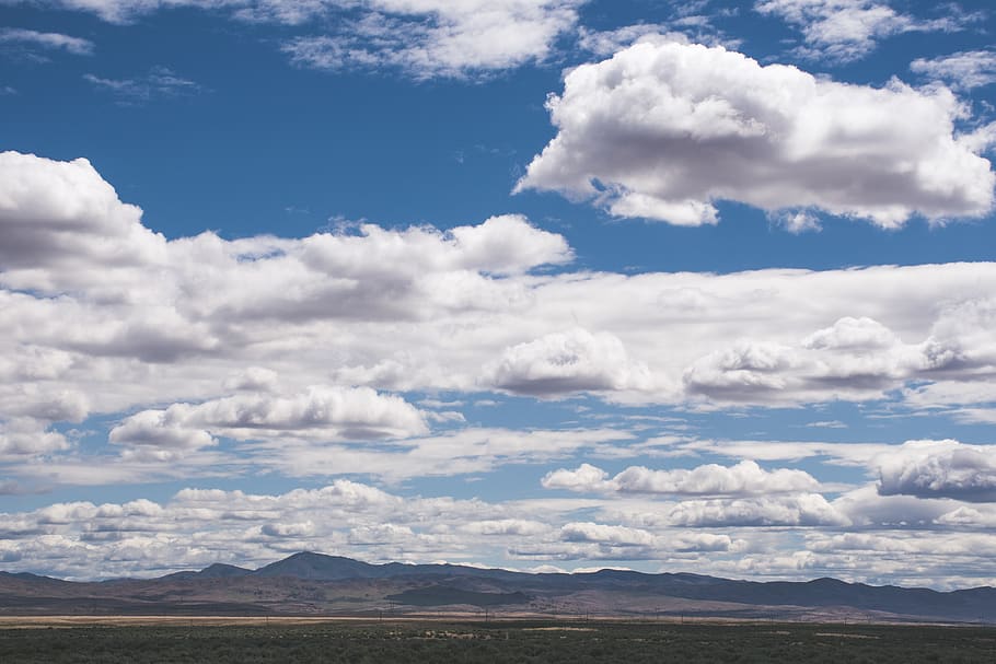 White Clouds, cloudy, cloudy sky, colors, daylight, field, landscape HD wallpaper