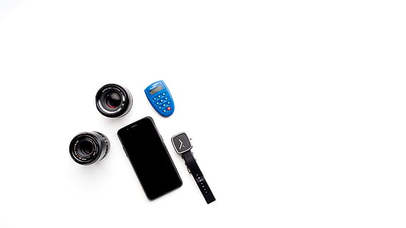 two black smartphone camera lenses, mobile phone, cell phone HD wallpaper
