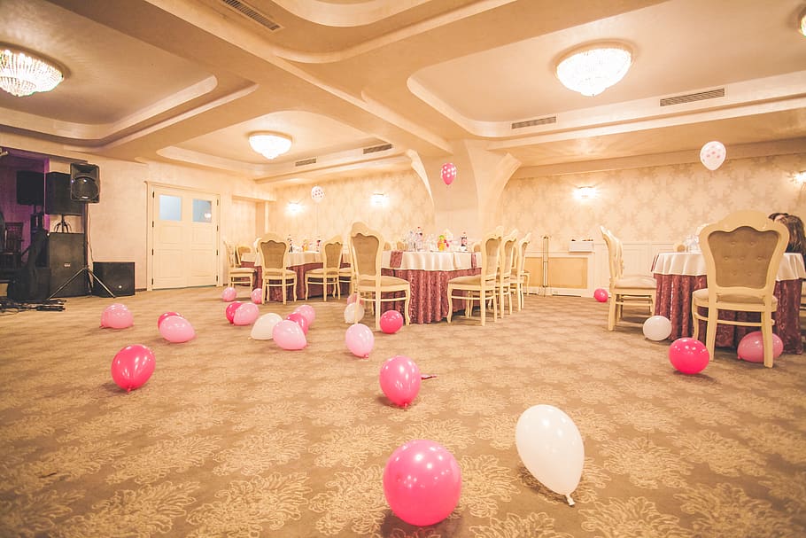 indoor, elegant, chair, table, wedding, baloon, punk, children HD wallpaper