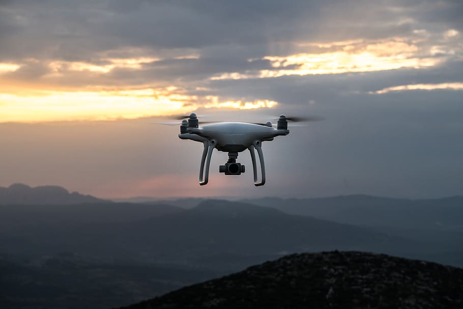 dawn, drone, dusk, mountains, outdoors, sunrise, sunset, sky HD wallpaper