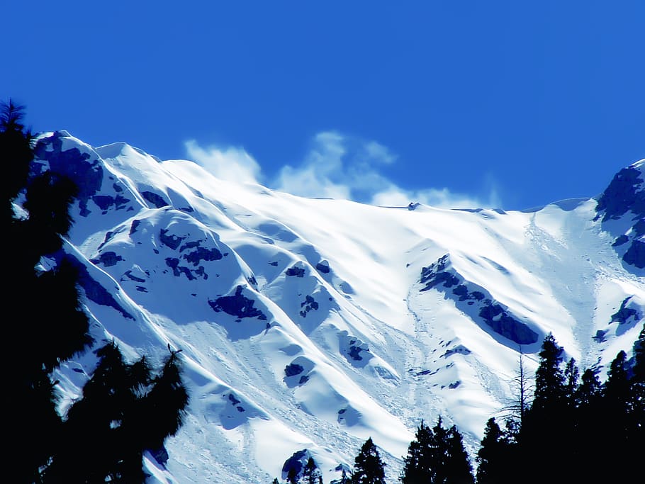 winter, snow, mountains, landscape, nature, cold, pakistan HD wallpaper