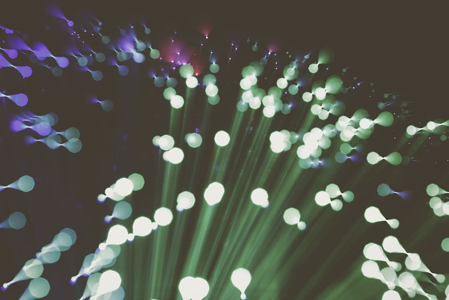 illuminated, defocused, no people, night, lighting equipment HD wallpaper